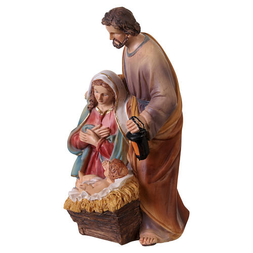 Figurka Święta Rodzina z żywicy, ręcznie malowana, 20 cm 2