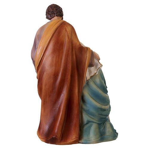 Figurka Święta Rodzina z żywicy, ręcznie malowana, 20 cm 4