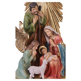 Nativity statuette with Holy Spirit in resin, 35x20x15 cm
