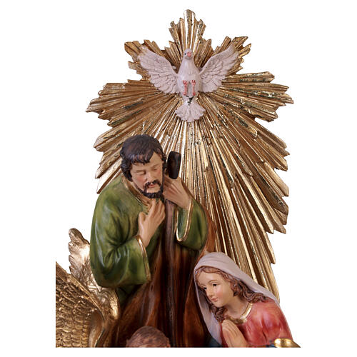 Estatua para belenes Natividad y Espíritu Santo de resina 35x20x15 cm 4