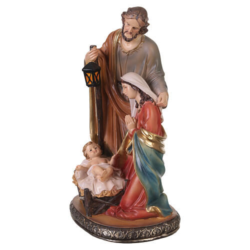 Nativity Scene in hand-painted resin, 30 cm, single scene 2