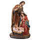 Nativity Scene in hand-painted resin, 30 cm, single scene s1