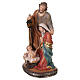Nativity Scene in hand-painted resin, 30 cm, single scene s2