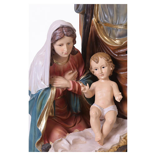 Crèche en résine avec statue de la Nativité 80 cm 8