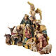 Colored resin statue Nativity with Three Kings 20 cm s3