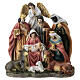 Complete Nativity Scene statue in resin, 15x15x7 cm s1