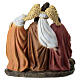 Complete Nativity Scene statue in resin, 15x15x7 cm s5