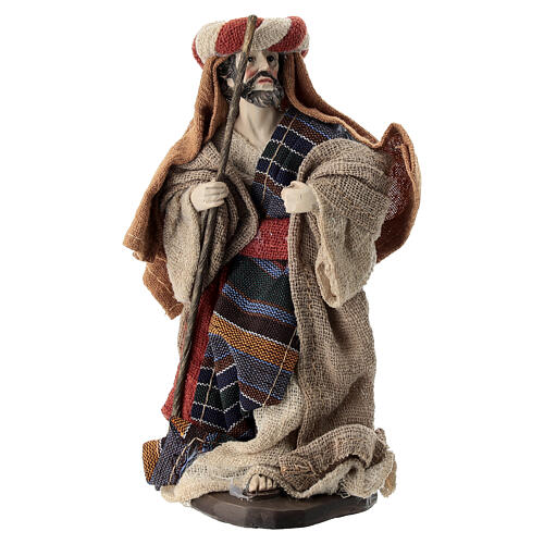 Joseph and Mary seeking accommodation for 15 cm Easter Creche, resin 4