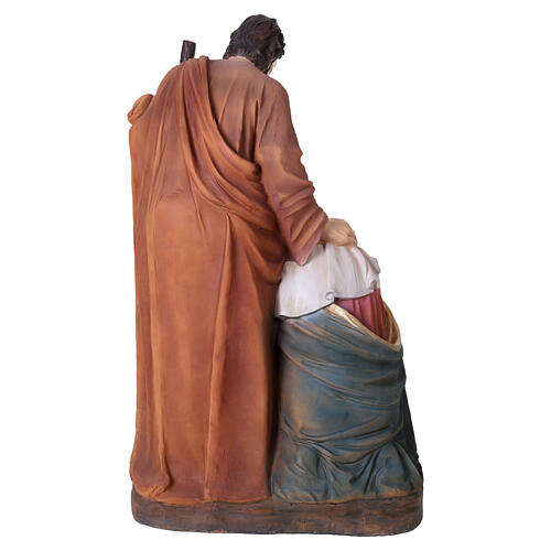 Estatua de la Sagrada Familia de resina belén 120 cm 20