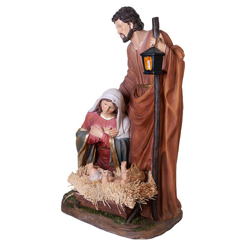 Statua della Sacra Famiglia in resina presepe 120cm 9