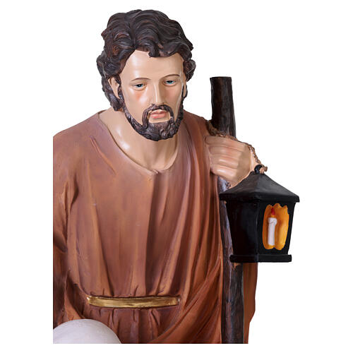 Statua della Sacra Famiglia in resina presepe 120cm 17
