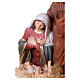 Statua della Sacra Famiglia in resina presepe 120cm s11