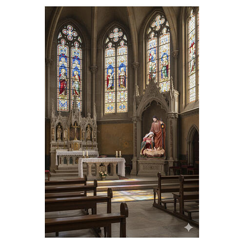 Figura Świętej Rodziny z żywicy do szopki, 120 cm 2