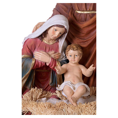 Figura Świętej Rodziny z żywicy do szopki, 120 cm 5