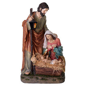 Nativité en résine avec mangeoire 150 cm