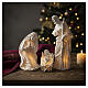 Nativité illuminée 55 cm de la Sainte Famille s2