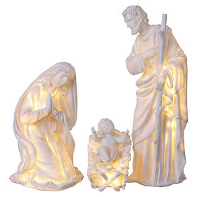 Raffigurazione della Natività con illuminazione 55cm