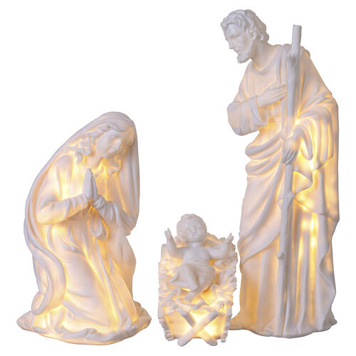 Raffigurazione della Natività con illuminazione 55cm 1