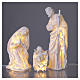 Raffigurazione della Natività con illuminazione 55cm s3