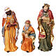 Set presepe 11 personaggi in resina con Natività completa 30 cm s3