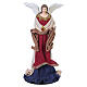 Complete Nativity set, resin and fabric, 7 hand-decorated figures, 35x15x20 cm s3