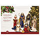 Complete Nativity set, resin and fabric, 7 hand-decorated figures, 35x15x20 cm s8