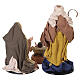 Set belén completo navideño resina y tela 7 figuras decoradas a mano 20x15x10 cm s5