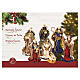 Set belén completo navideño resina y tela 7 figuras decoradas a mano 20x15x10 cm s8