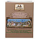 Preselibro con borgo luci e fontana 20x90x25 cm per presepe da 6 cm s15