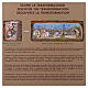 Preselibro con borgo luci e fontana 20x90x25 cm per presepe da 6 cm s16