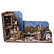 Complete book-style Nativity, opens like a book, 20x90x25 cm, for 6 cm Nativity figures s9