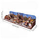 Preselibro presepe completo con apertura a libro 20x90x25 cm per presepe da 6 cm s3