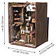 Preselibro presepe completo con apertura a libro 20x90x25 cm per presepe da 6 cm s4