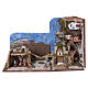 Preselibro presepe completo con apertura a libro 20x90x25 cm per presepe da 6 cm s8