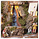 Foldable book-style Nativity village with 14 figures, 40x40x140 cm, for 10 cm Nativity Scene s12