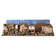 Borgo presepe Preselibro richiudibile con 14 figure 40x40x140 cm per presepe da 10 cm s1