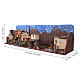 Borgo presepe Preselibro richiudibile con 14 figure 40x40x140 cm per presepe da 10 cm s3