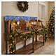 Borgo presepe Preselibro richiudibile con 14 figure 40x40x140 cm per presepe da 10 cm s4
