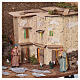 Borgo presepe Preselibro richiudibile con 14 figure 40x40x140 cm per presepe da 10 cm s12