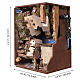 Foldable nativity scene village with 14pcs, 40x40x140 cm for 10 cm nativity s4
