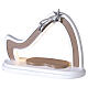 Capanna bianco e tortora Bagutta presepe completo 20x25x10 cm s9