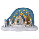 Complete Nativity Scene by Bagutta, teal with starry sky, 6x10x6 in s1
