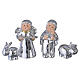 Complete Nativity Scene by Bagutta, teal with starry sky, 6x10x6 in s7