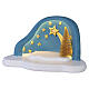 Complete Nativity Scene by Bagutta, teal with starry sky, 6x10x6 in s9