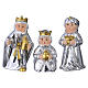 Complete Nativity Scene in Teal, Starry Sky Bagutta 15x25x15 cm s5