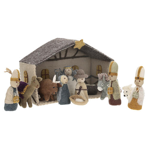Kit belén completo de lana 12 cm Gry & Sif 4