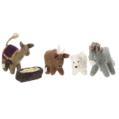 Kit belén completo de lana 12 cm Gry & Sif 10