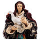 Donna in piedi con oca presepe napoletano 18 cm s2