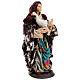Donna in piedi con oca presepe napoletano 18 cm s4