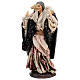 Old woman with sheep on her shoulders for Neapolitan Nativity Scene with 18 cm characters s3